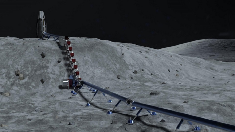 Rozwiązanie automatyzacji transportu regolitu proponowane przez SPACETEAM na konkurs Over the Dusty Moon